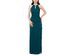 Betsy & Adam Women's Petite Ruched Embellished Gown Green Size 2P