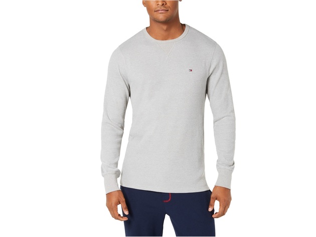 Tommy Hilfiger Men's Long-Sleeve Thermal Shirt Gray Size Medium