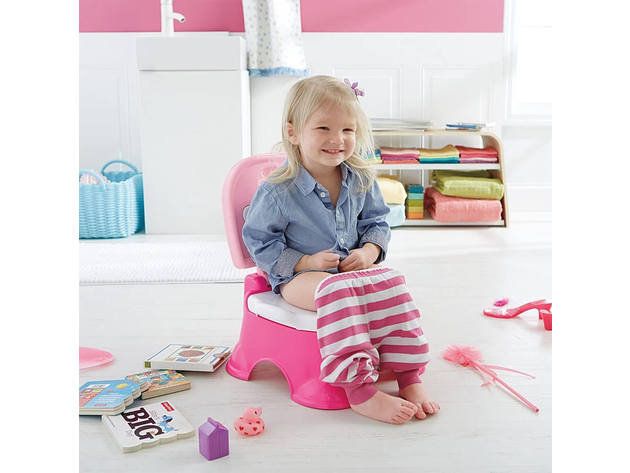 Fisher-Price FPDRM01 Pink Princess Stepstool Potty