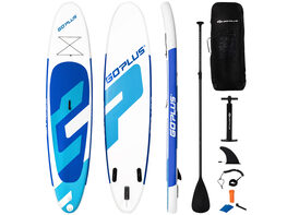 Goplus 11ft Inflatable Stand Up Paddle Board 6'' Thick W/Backpack Leash Aluminum Paddle 