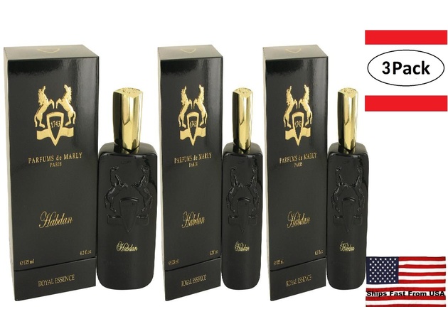 3 Pack Habdan by Parfums de Marly Eau De Parfum Spray 4.2 oz for Women