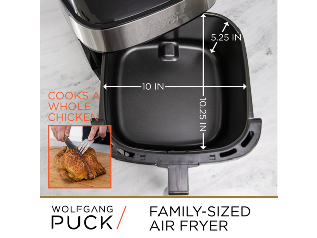 Wolfgang Puck 9.7QT Stainless Steel Air Fryer