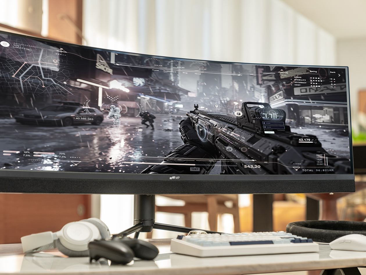 45" Dual QHD HDR 165Hz Ultrawide Curved Gaming Monitor