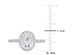 2.00 Carat (ctw) Synthetic Moissanite Halo Engagement Ring 14K White Gold with 1/5 Carat (ctw I1-I2) Diamonds 1 - 8.5