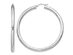Extra Large Hoop Earrings in Sterling Silver 2 1/2 Inch (4.0mm)