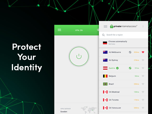 Private Internet Access VPN 2-Yr Subscription + $15 Store Credit
