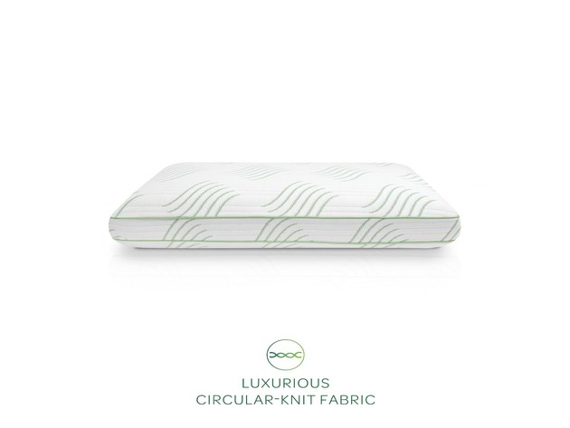 SensorPEDIC Aloe Vera Standard Memory Foam Pillow with Built-In iCOOL Technology System, White
