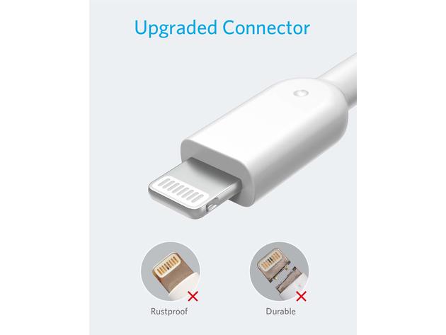 Anker 321 USB-A to Lightning Cable (White/10ft)
