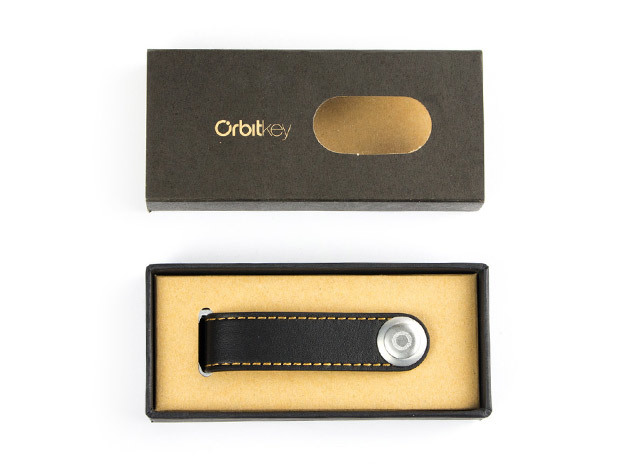 OrbitKey Leather Key Organizer & Bottle Opener