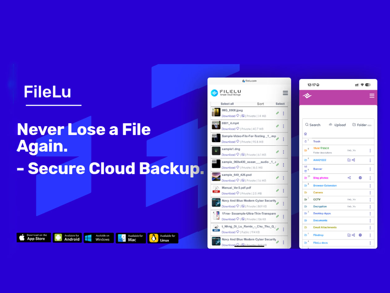 FileLu Cloud Storage Premium Plan: Lifetime Subscription (4TB)