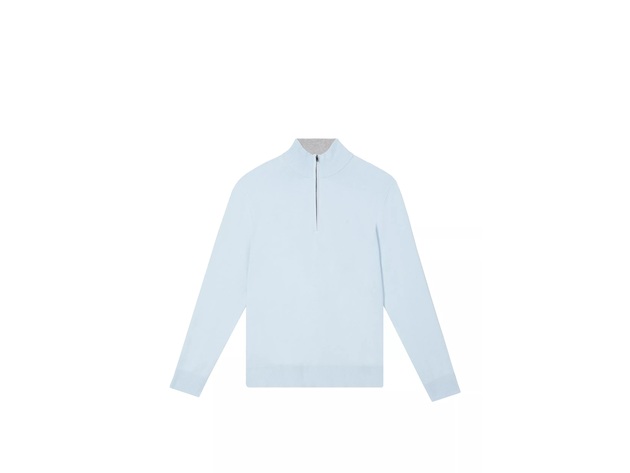 Calvin Klein Men's 1/4-Zip Sweater Light Blue Size Medium