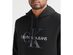 Calvin Klein Men's Monogram Logo Hoodie Charcoal Size XX Large