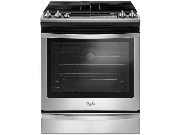 Whirlpool WEG745H0FS 5.8 cu. ft. Stainless Steel Slide-In Gas Range