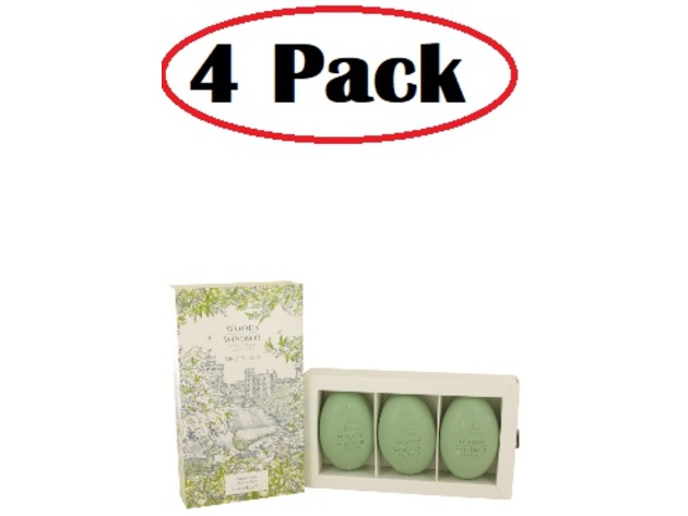 4 Pack of Lily of the Valley (Woods of Windsor) by Woods of Windsor Three 2.1 oz Luxury Soaps 2.1 oz