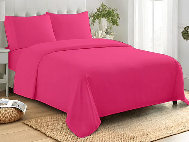 3-Piece Microfiber Sheet Set (Pink/Twin)