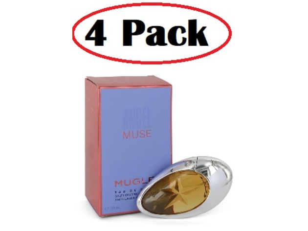 4 Pack of Angel Muse by Thierry Mugler Eau De Parfum Spray Refillable 1 oz