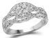1/3 Carat (ctw H-I, I1-I2) Diamond Engagement Ring in 10K White Gold - 8.5