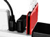 VogDUO Triple-USB Travel Wall Charger (Red)