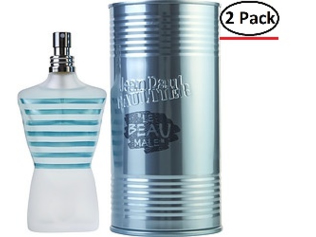 Jean Paul Gaultier Le Beau Male By Jean Paul Gaultier Edt Intensely Fresh Spray 4.2 Oz For Men (Package Of 2)