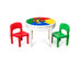 Costway 3 In 1 Kids Activity Table Set Water Craft Building Brick Table - Multicolor