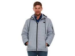 Helios Paffuto Heated Men's Coat with Power Bank (Gray/Medium)