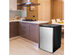 STAKOL 3 cu.ft. Compact Upright Freezer w/Single Stainless Steel Door Removable Shelves - as pic