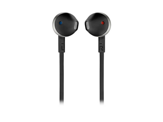 JBL T205BTBLK Tune 205BT Bluetooth Ear-Buds with Three Button Remote and Mic - Black