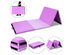 Costway 4'x10'x2'' Gymnastic Mat Thick Folding Panel Gym - Purple + Pink