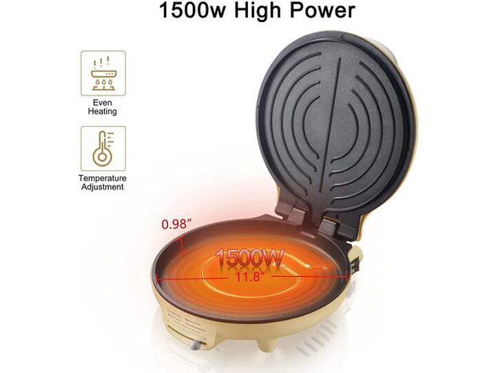 Bear 11.8'' Electric Round Nonstick Griddle Frying Pan