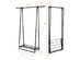 Costway A-Frame Garment Rack Folding Clothes Hanger w/ Extendable Hanging Rod&Shoe Shelf - Black