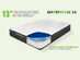 GhostBed® Luxe 13" Cooling Mattress (Split King) + Adjustable Base