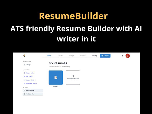 AI Resume Builder: Lifetime Subscription