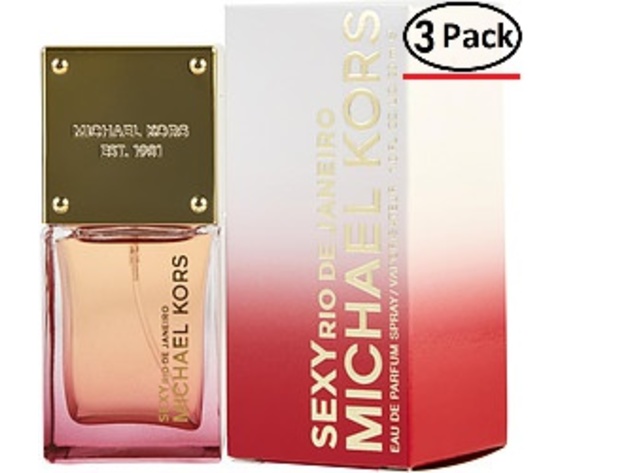 MICHAEL KORS SEXY RIO DE JANEIRO by Michael Kors EAU DE PARFUM SPRAY 1 OZ for WOMEN ---(Package Of 3)