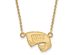 10k Yellow Gold Western Kentucky U Small Pendant Necklace