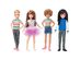 Creatable World Everyday Style Clothes and Accessory Varsity And Tutu Fashion, 3 Pack