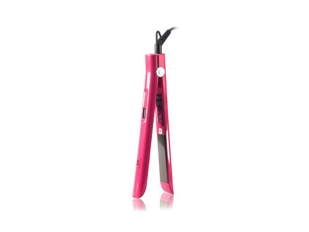 Lady in Pink: Flat Iron, Curling Iron, Shampoo & Conditioner Bundle