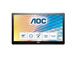 AOC E1659FWU 15.6" USB-3.0 Portable LED HD Monitor (Refurbished)