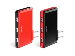 Slim Wall Chargers - Couple's Pack- Black and Red (UL/DoE VI)
