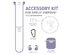 Chargeworx 5-Piece Accessory Kit for Apple AirPods (Lavender)