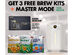 iGulu F1 All-in-One Automated Home Craft Beer Brewer with 3 Beer Kits & Master Mode