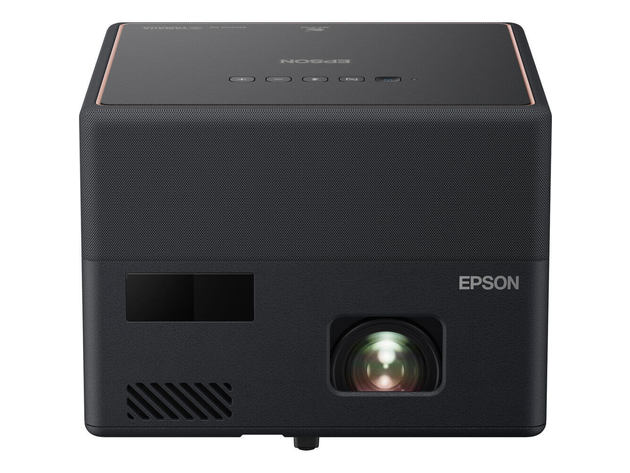 Epson EF12 EpiqVision Mini Smart Laser Projector with Android TV - Black/Copper