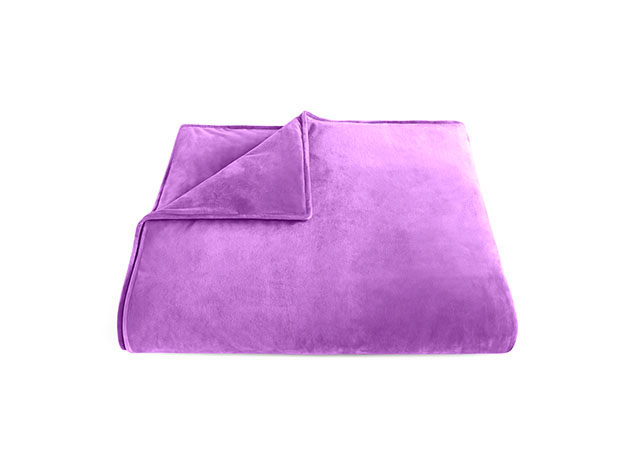 Home Collection Purple Weighted Blanket | The Awesomer Shop