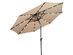 Costway 10ft Patio Solar Umbrella LED Patio Market Steel Tilt w/ Crank Outdoor Beige 