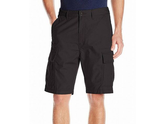 Levi's Men's Carrier Loose-Fit Cargo Shorts Black Size 40