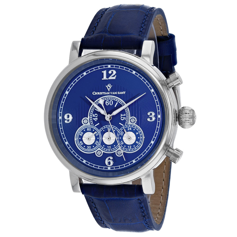 Christian Van Sant Men's Blue Dial Watch - CV0712