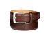 Tasso Elba Men's Feather-Edge Leather Dress Belt Only At Macy's Brown Size 44 Regular