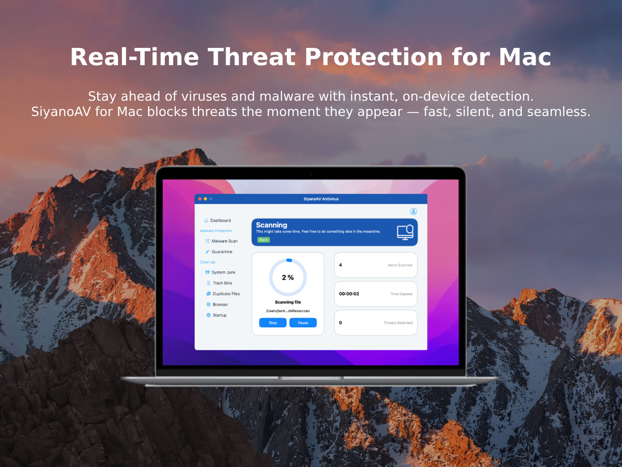 SiyanoAV Antivirus Pro: Lifetime Subscription