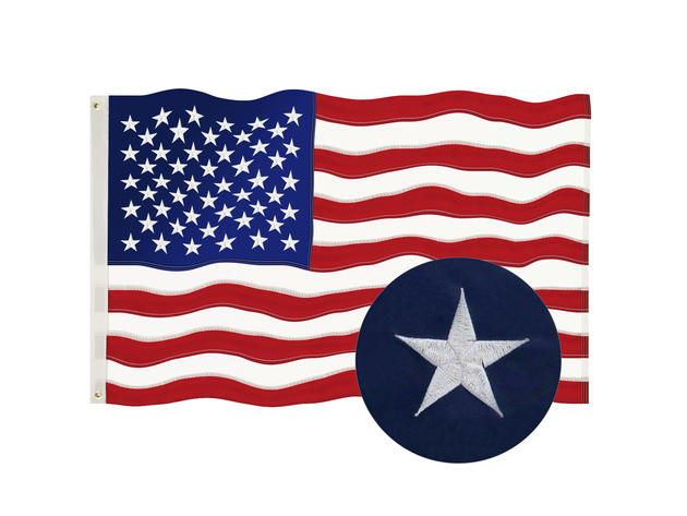 American Flag 3'x5' FT USA US U.S Sewn Stripes Stars Brass Grommets 