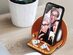 VogDUO Premium Leather Stand for Smartphone (2-Pack, Red/Tan)