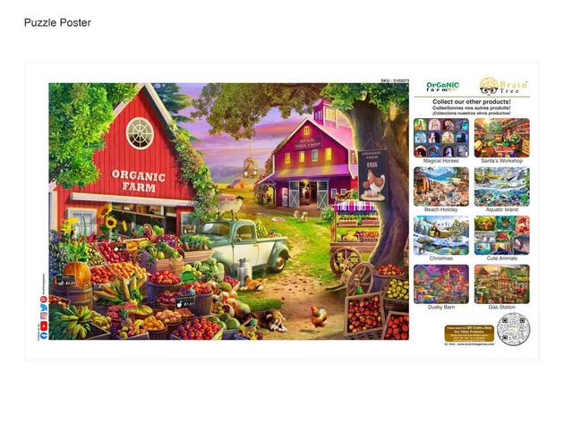 Organic Farm Jigsaw Puzzles 1000 Piece